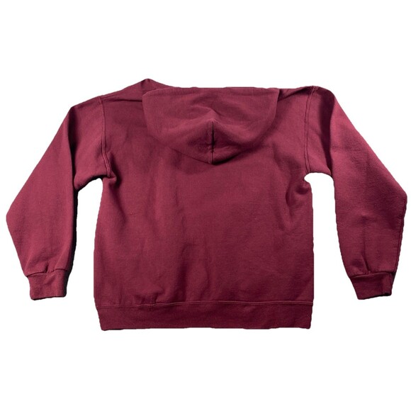 JERZEES Nublend Hoodie ( Chestatee War Eagles) Size L Burgundy With Pocket - Picture 2 of 3